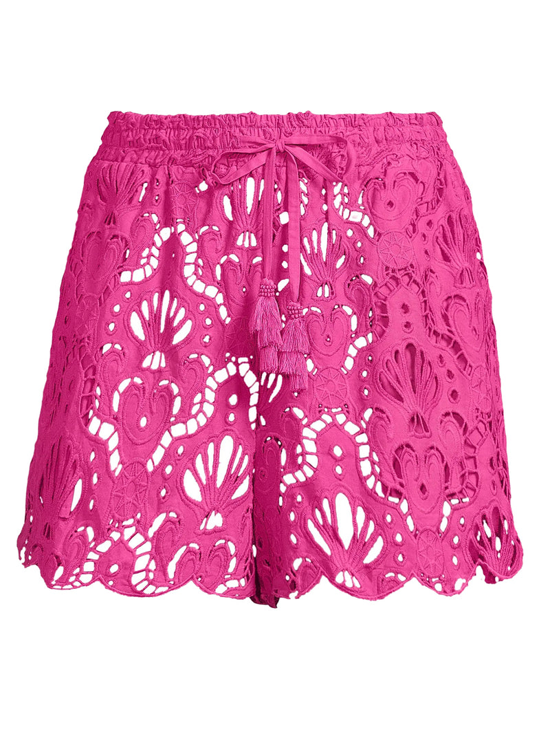 FARM RIO Shorts Seashell Eyelet