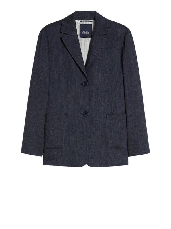 MAX MARA S Giacca monopetto effetto denim