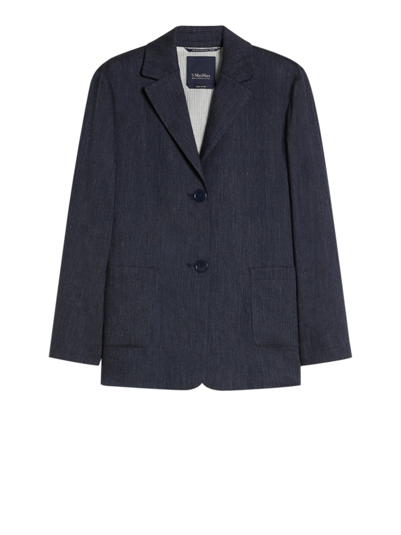 MAX MARA S Giacca monopetto effetto denim