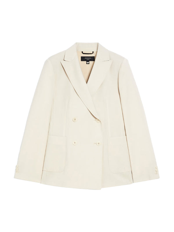 MAX MARA WEEKEND Blazer doppiopetto in lana stretch