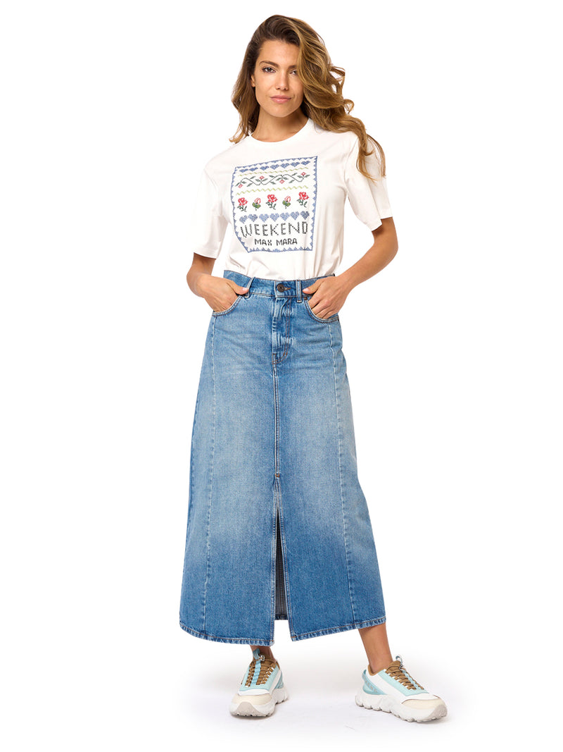 MAX MARA WEEKEND T-shirt in jersey con stampa.