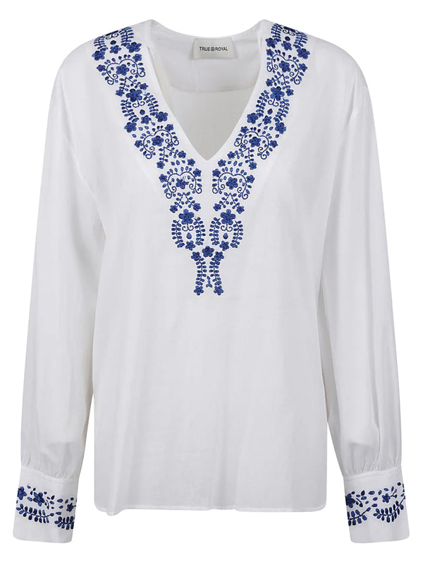 TRUE ROYAL Camicia con Ricami