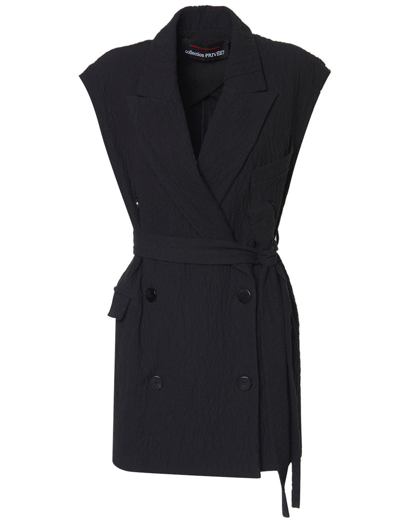 COLLECTION PRIVÉE Gilet Doppiopetto con Cintura
