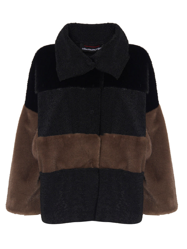COLLECTION PRIVÉE Giacca in Shearling con Insterti