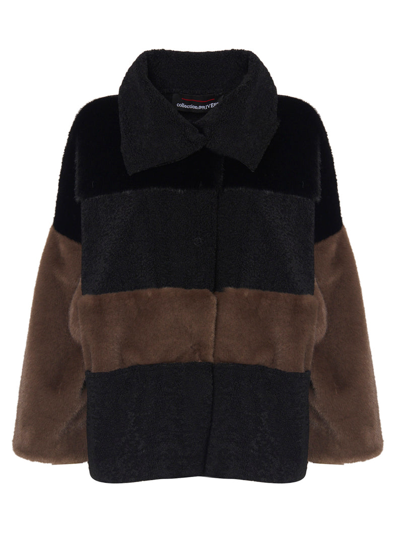 COLLECTION PRIVÉE Giacca in Shearling con Insterti