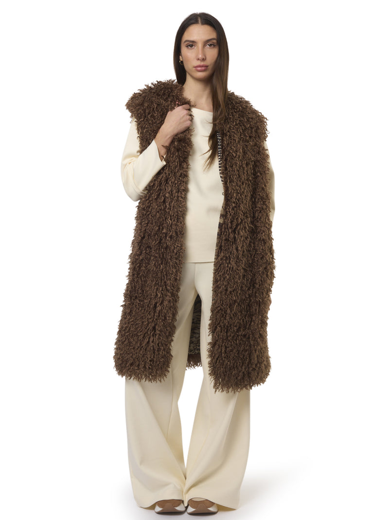 ERENDIRA Gilet Midi Teddy