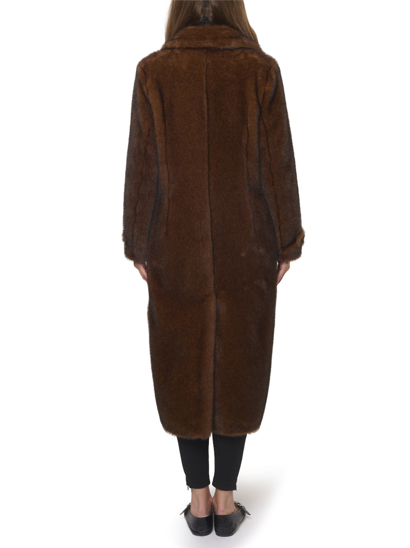 HERNO Cappotto in Finta Pelliccia