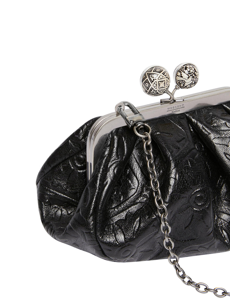 MAX MARA ACCESSORI WEEKEND Borsa Pasticcino Spanish Heritage Nera
