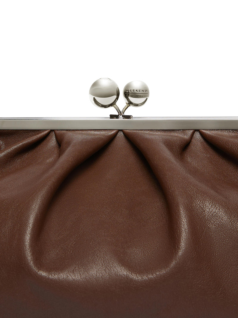 MAX MARA ACCESSORI WEEKEND Borsa Pasticcino Large Marrone