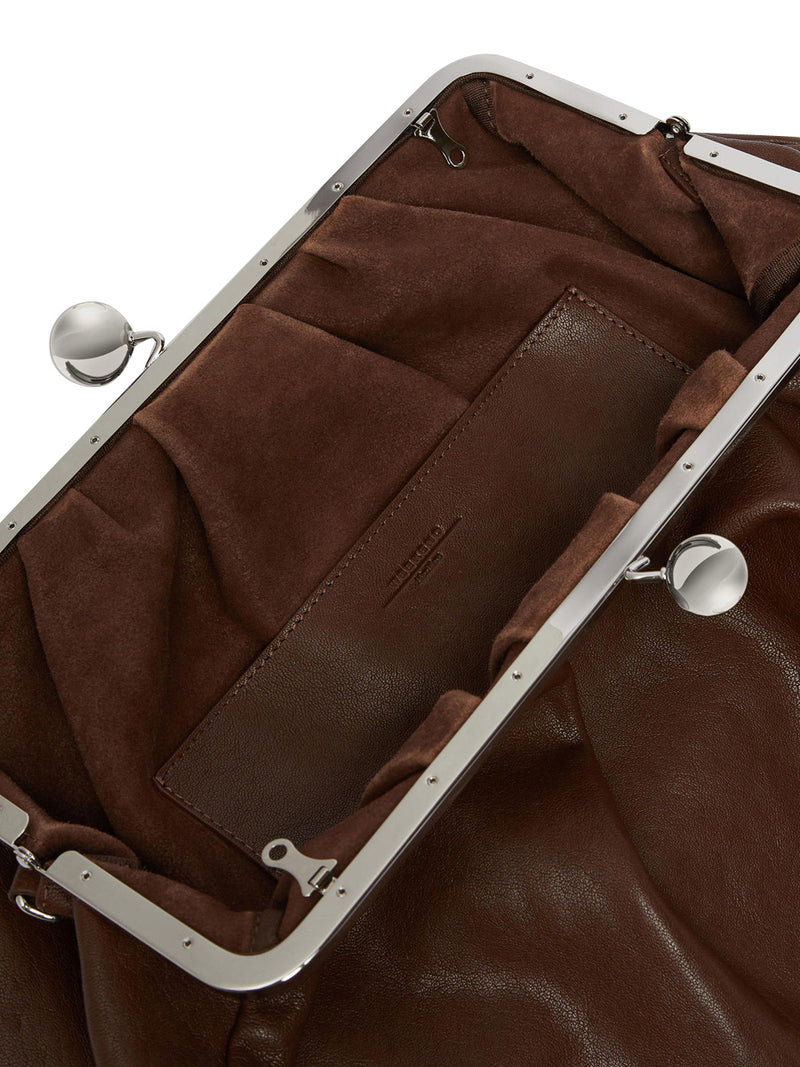 MAX MARA ACCESSORI WEEKEND Borsa Pasticcino Large Marrone
