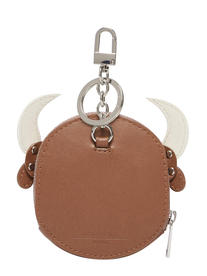 MAX MARA ACCESSORI WEEKEND Portachiavi Seta in Pelle Sagoma Toro