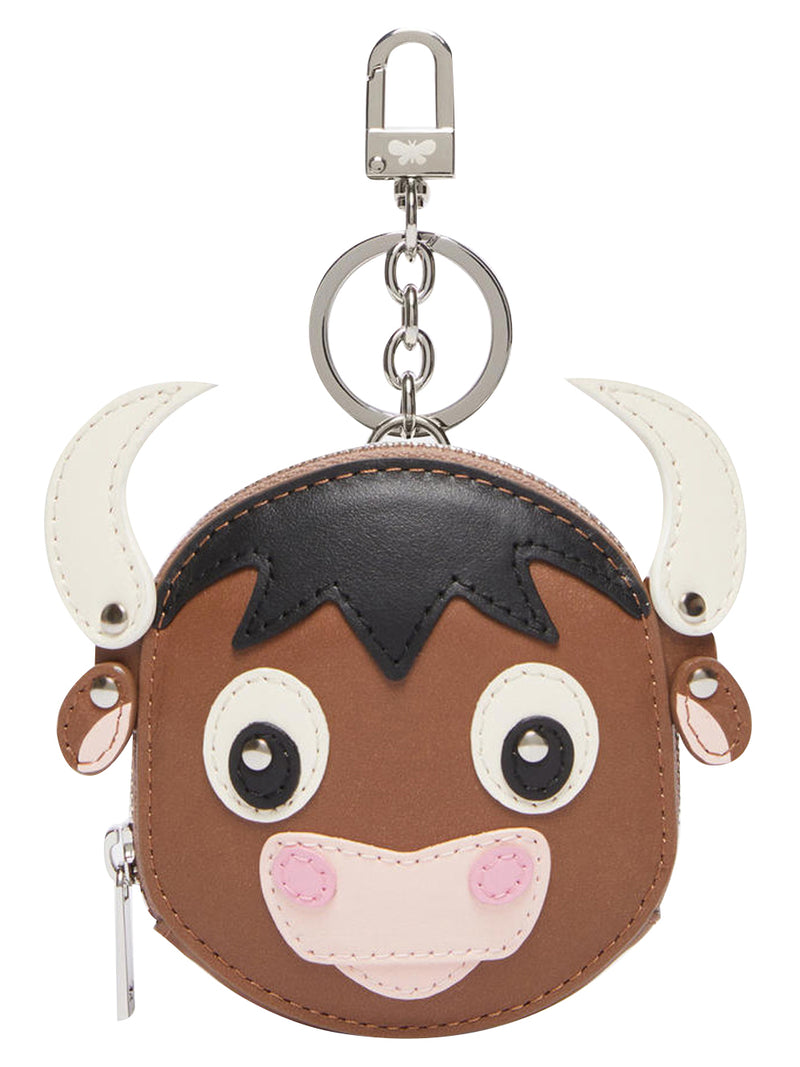 MAX MARA ACCESSORI WEEKEND Portachiavi Seta in Pelle Sagoma Toro