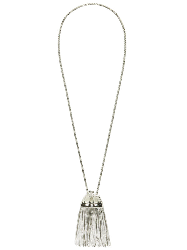 MAX MARA ACCESSORI WEEKEND Collana con Charm Pasticcino Bag Argento