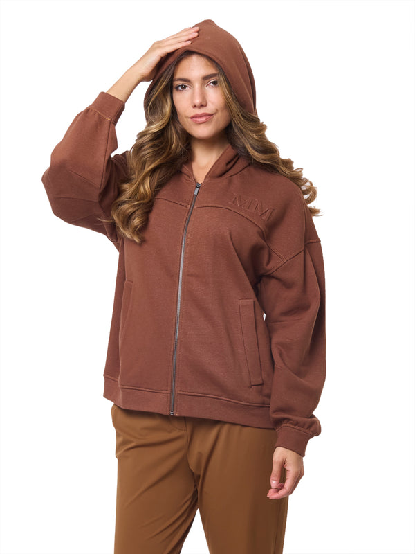 MAX MARA MM Felpa in Cotone effetto Denim Yale