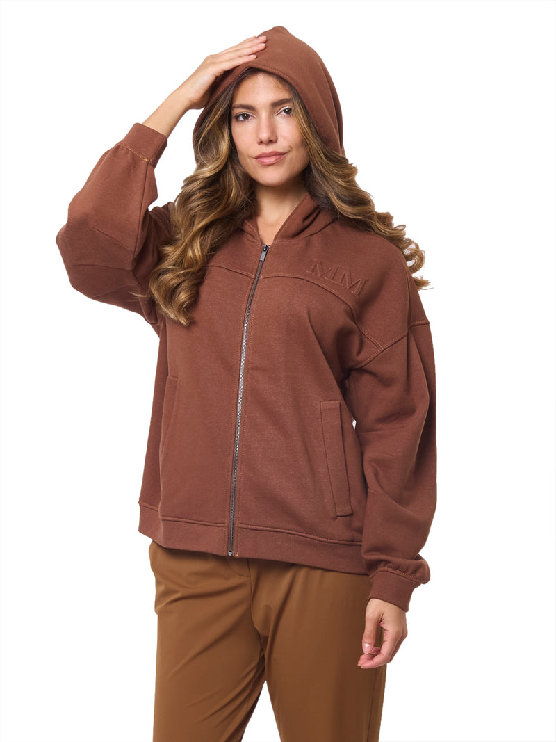 MAX MARA MM Felpa in Cotone effetto Denim Yale
