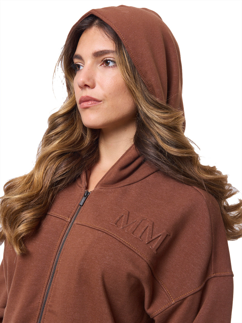 MAX MARA MM Felpa in Cotone effetto Denim Yale