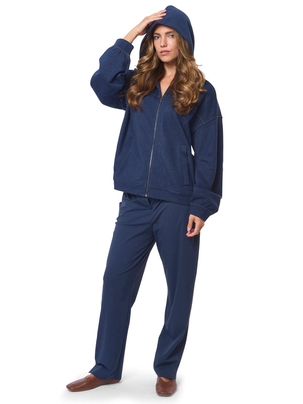 MAX MARA MM Felpa in Cotone effetto Denim Yale