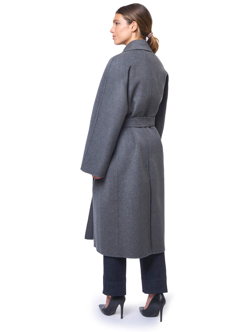 MAX MARA S Cappotto Lungo Doppiopetto con Cintura Paul
