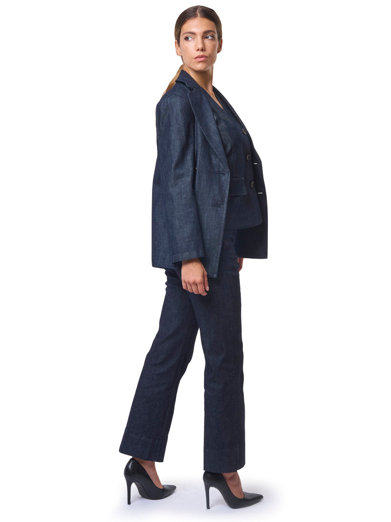 MAX MARA S Blazer in Denim Doppiopetto Sara
