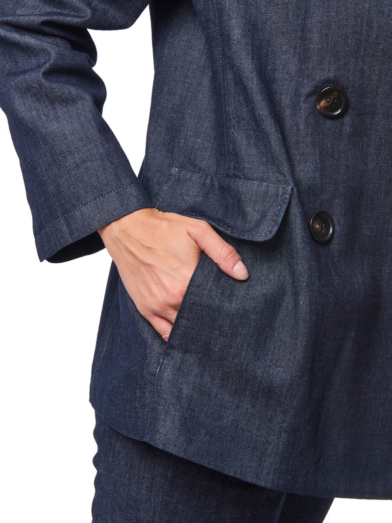 MAX MARA S Blazer in Denim Doppiopetto Sara