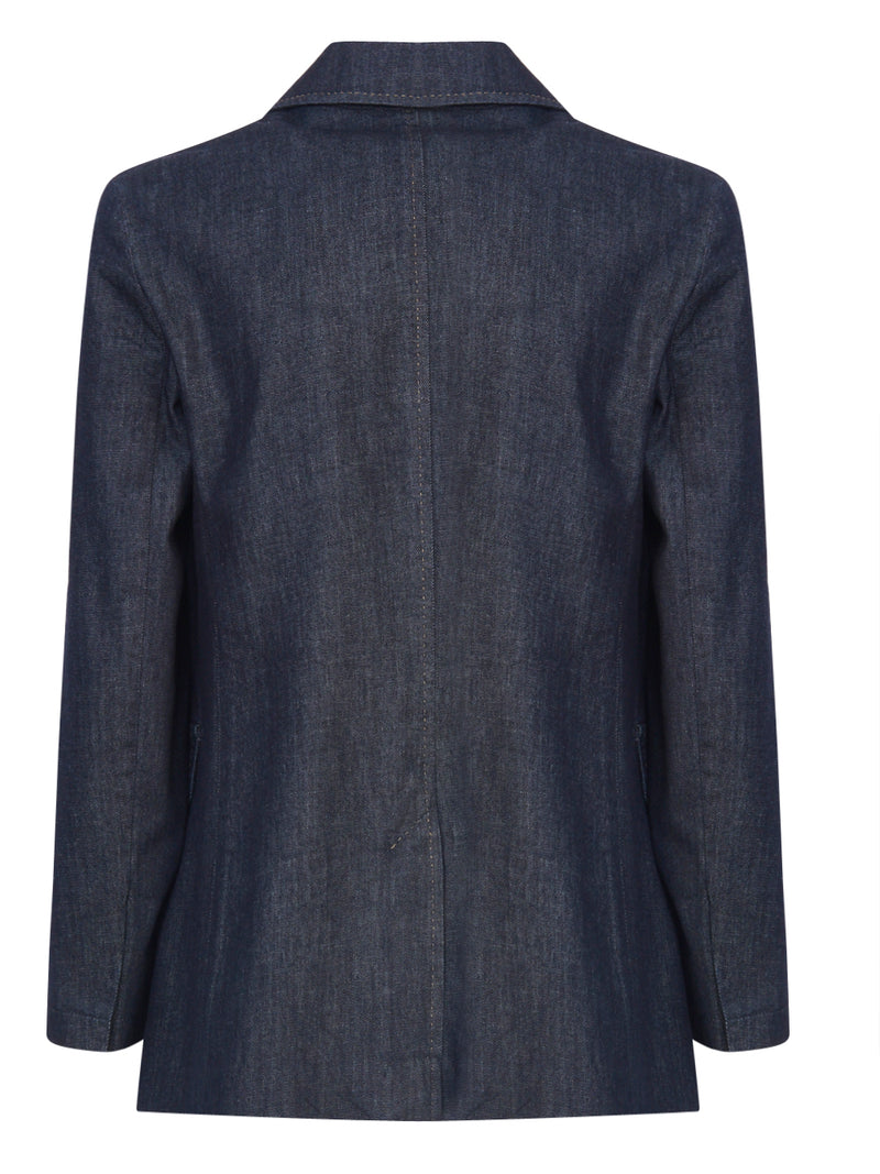 MAX MARA S Blazer in Denim Doppiopetto Sara