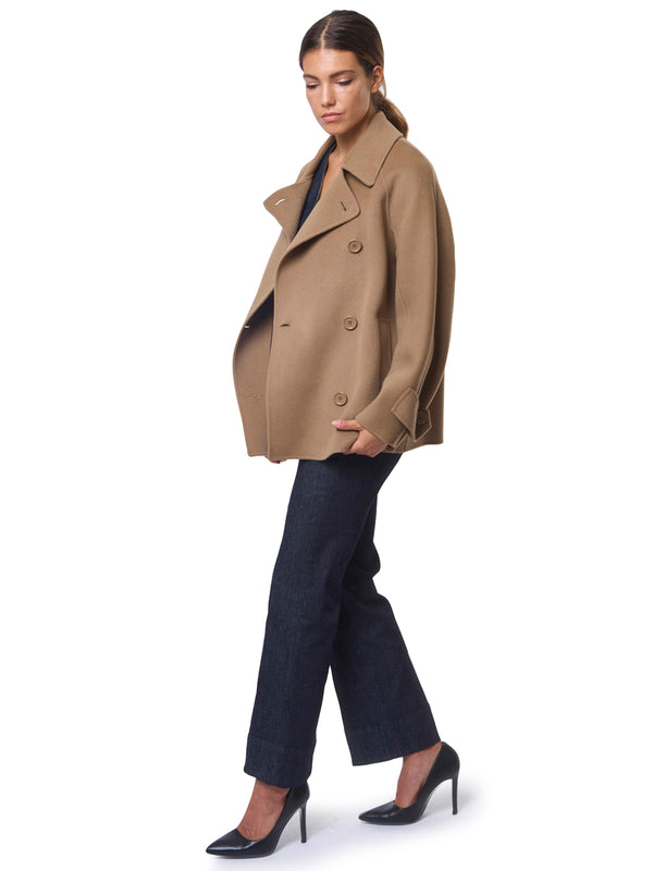 MAX MARA S Trench Corto Doppiopetto con Cintura Louis