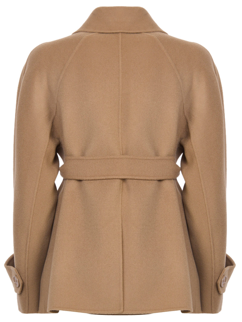 MAX MARA S Trench Corto Doppiopetto con Cintura Louis