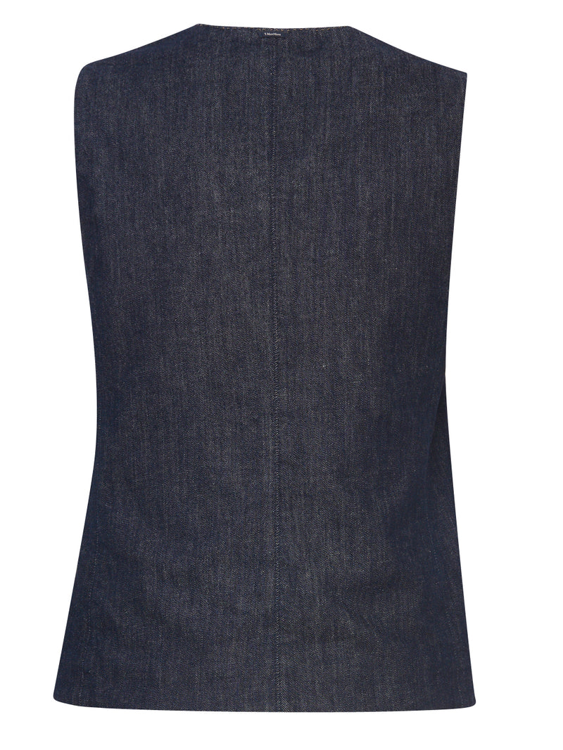 MAX MARA S Gilet in Denim Cinzia