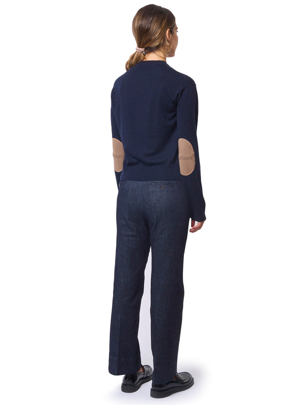 MAX MARA S Maglia con Toppe con Logo Eco