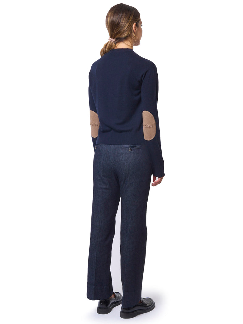 MAX MARA S Maglia con Toppe con Logo Eco
