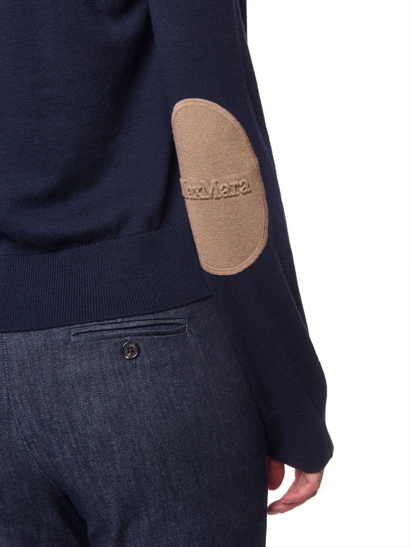 MAX MARA S Maglia con Toppe con Logo Eco