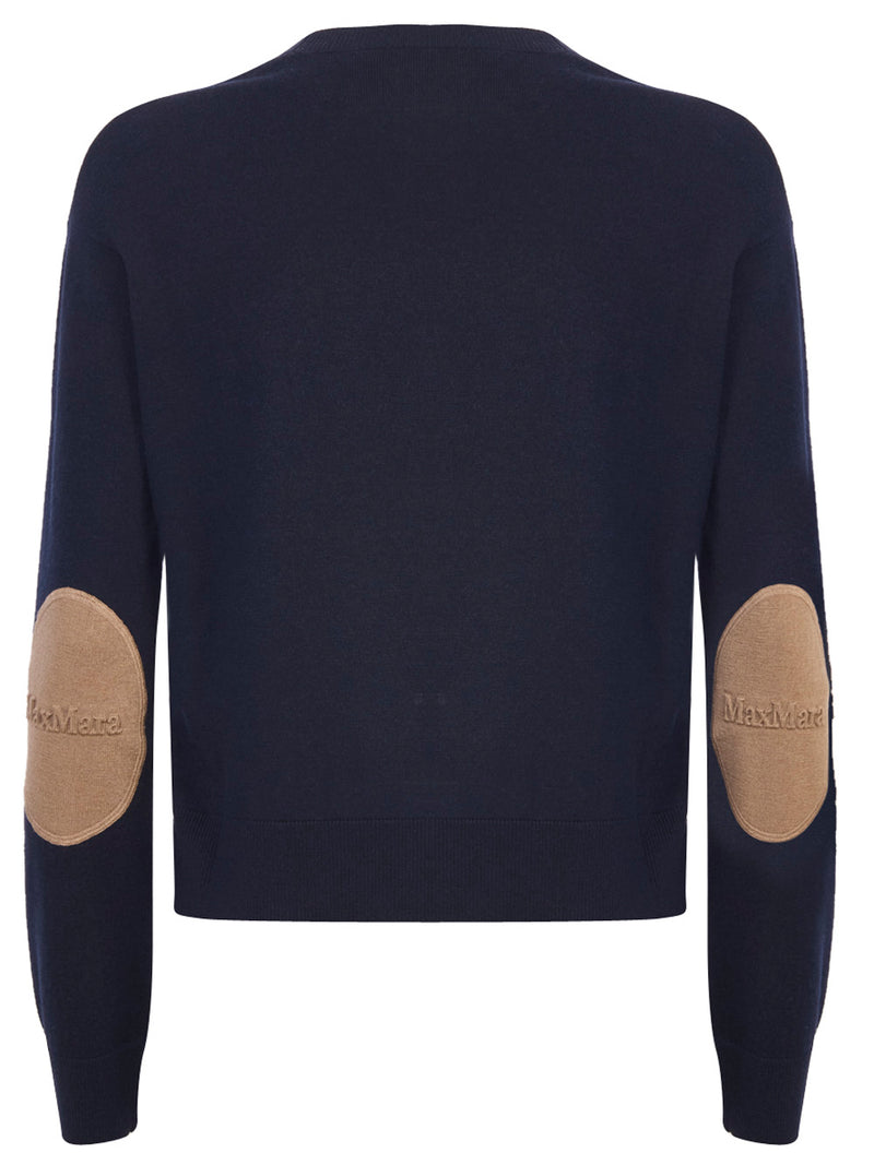 MAX MARA S Maglia con Toppe con Logo Eco