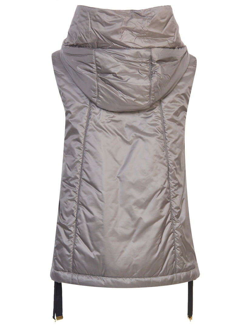 MAX MARA THE CUBE Gilet Corto Imbottito in Tela Antigoccia Greengo