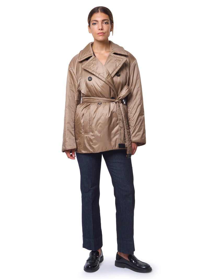 MAX MARA THE CUBE Trench Corto Doppiopetto Imbottito Calla