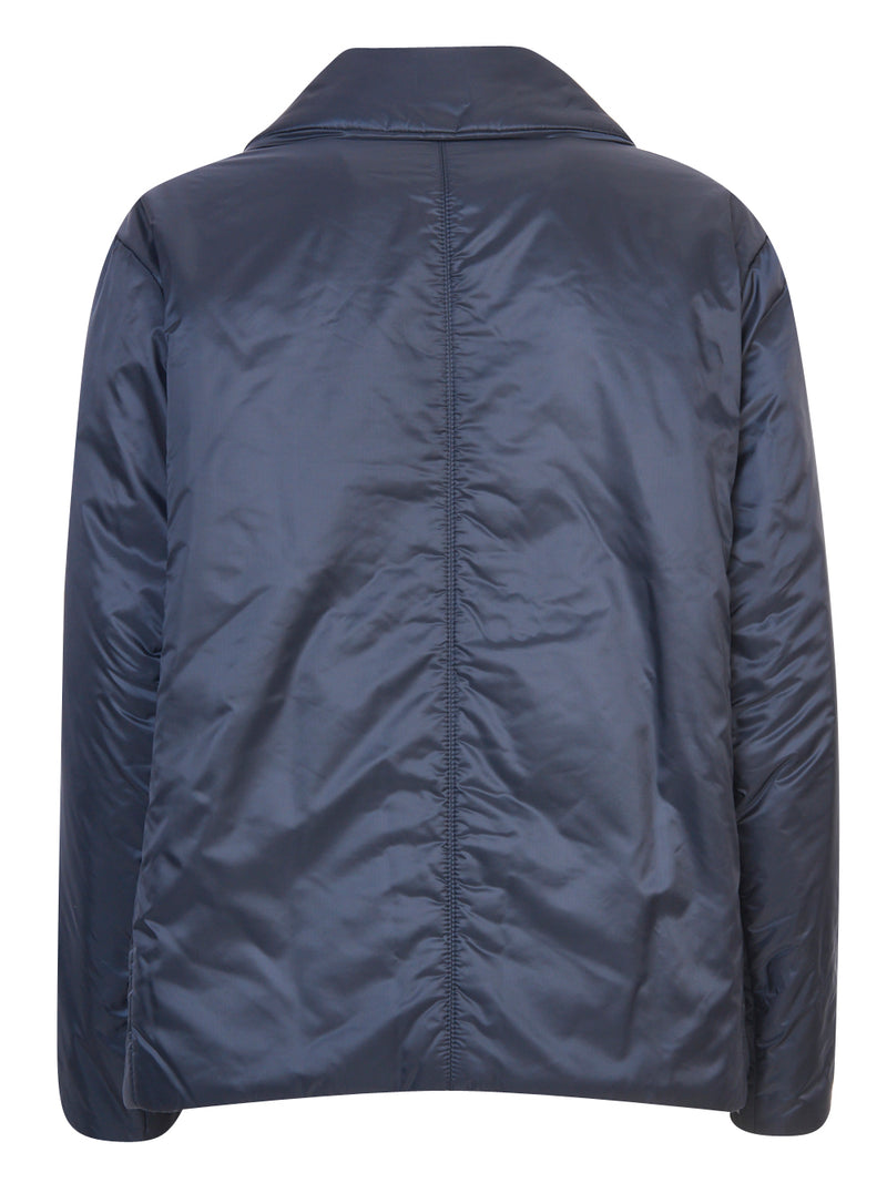 MAX MARA THE CUBE Giacca Imbottita Modello Caban in Tela Antigoccia Camelia