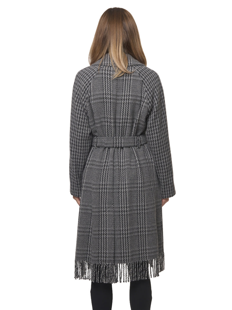 MAX MARA WEEKEND Cappotto Midi con Frange Carpi