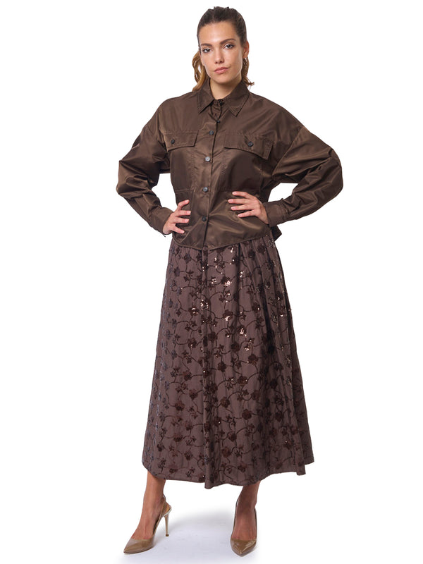 MAX MARA WEEKEND Camicia in Twill Tecnico Antigoccia Vivetta
