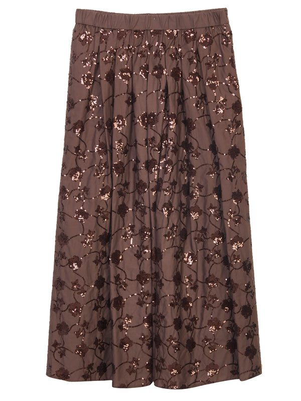 MAX MARA WEEKEND Gonna Midi con Paillette All-over Tempra