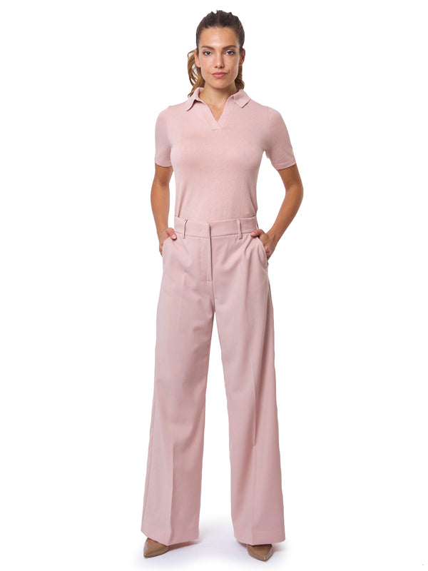 MAX MARA WEEKEND Pantalone a Palazzo in Lana Visivo