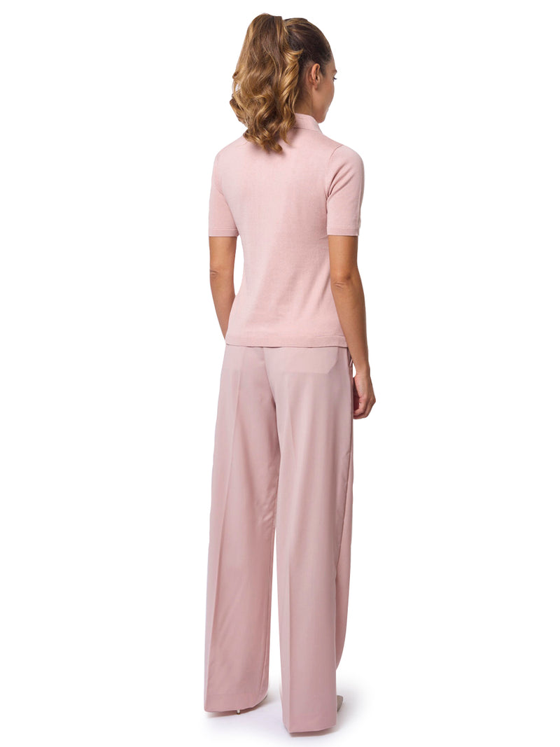 MAX MARA WEEKEND Pantalone a Palazzo in Lana Visivo