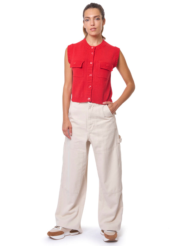 MAX MARA WEEKEND Pantalone con Toppe e Dettagli Carpenter Caronte