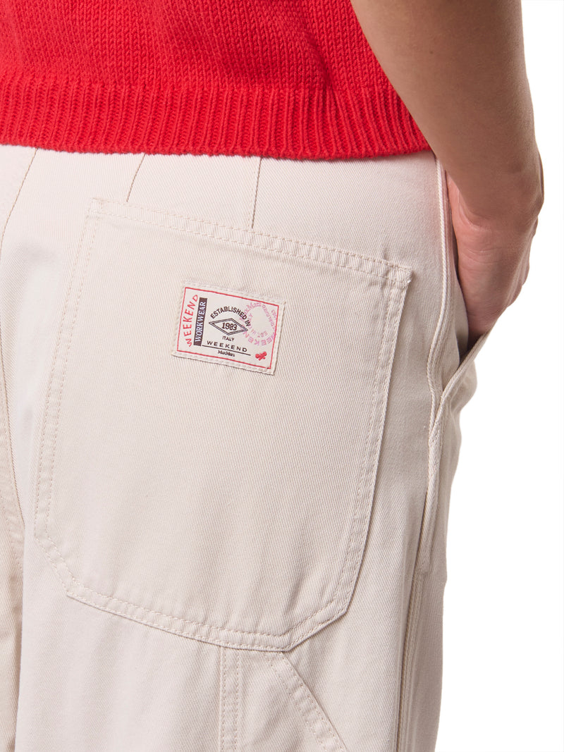 MAX MARA WEEKEND Pantalone con Toppe e Dettagli Carpenter Caronte