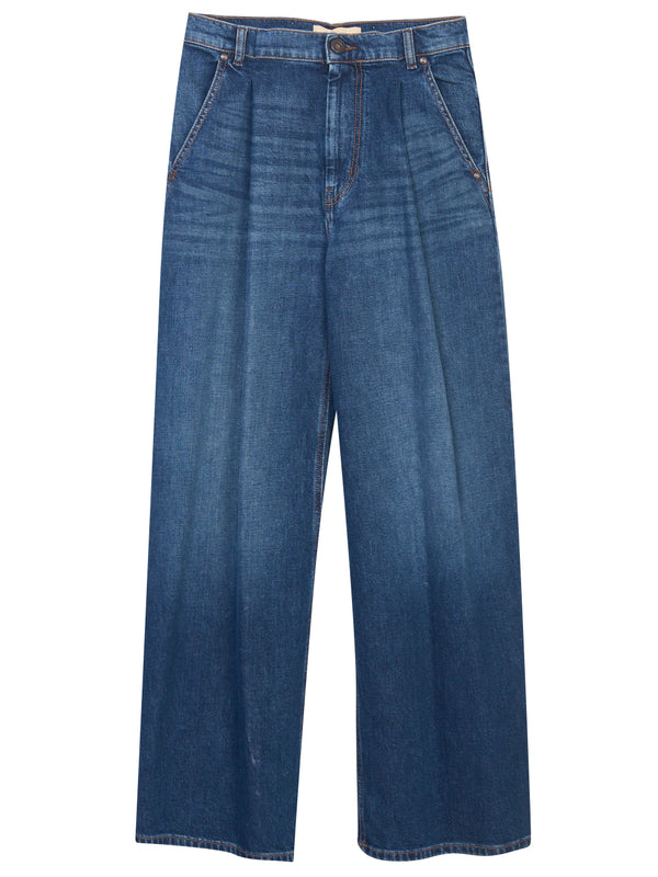MAX MARA WEEKEND Jeans Wide Leg con Pence Ortles