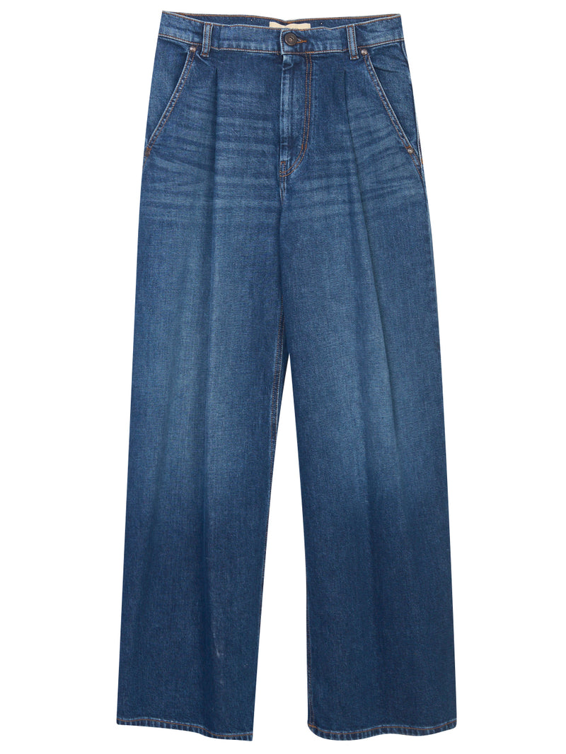 MAX MARA WEEKEND Jeans Wide Leg con Pence Ortles
