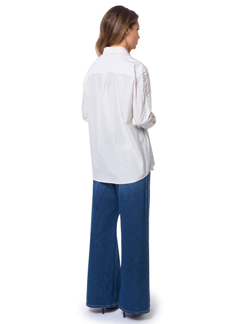 MAX MARA WEEKEND Camicia con Ricamo Sangallo Elmi