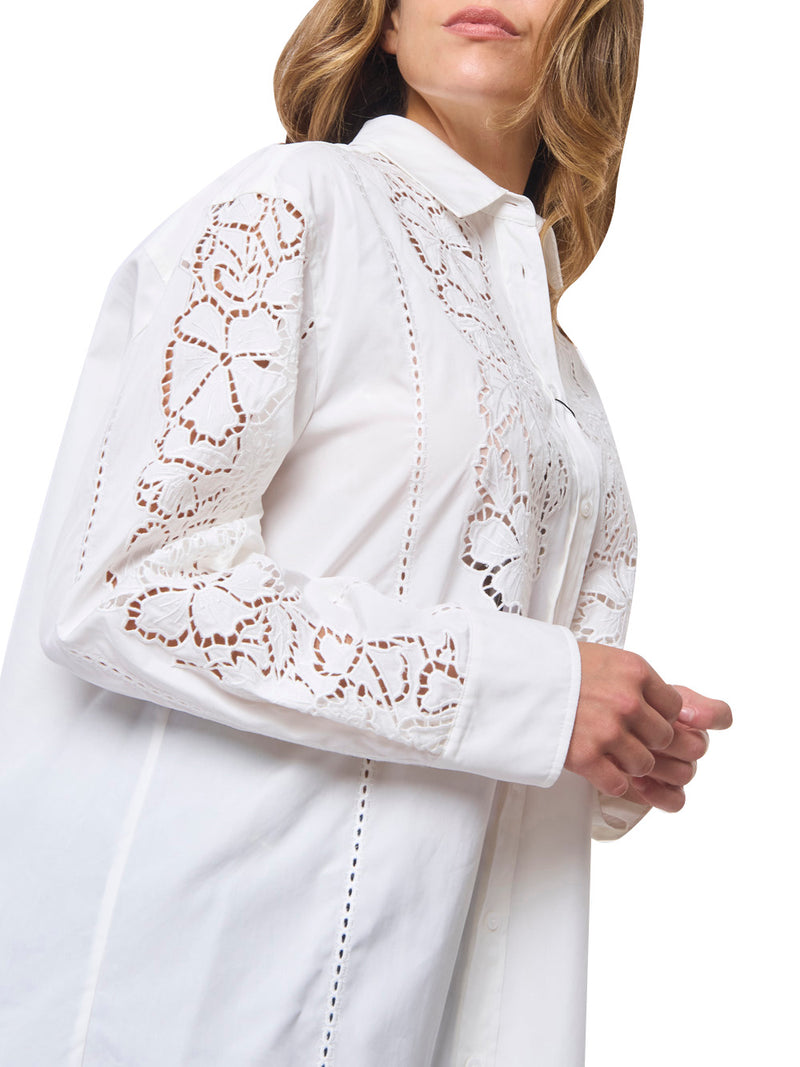 MAX MARA WEEKEND Camicia con Ricamo Sangallo Elmi