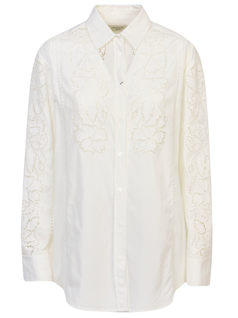 MAX MARA WEEKEND Camicia con Ricamo Sangallo Elmi