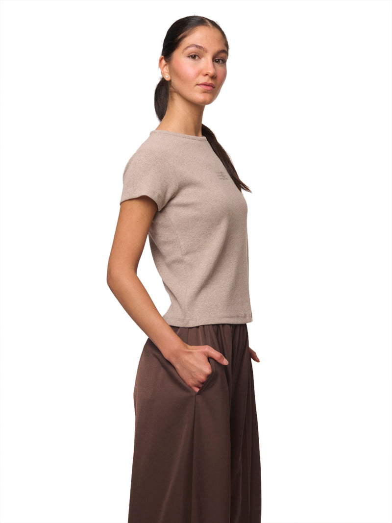 MM6 T-shirt a Coste con Logo