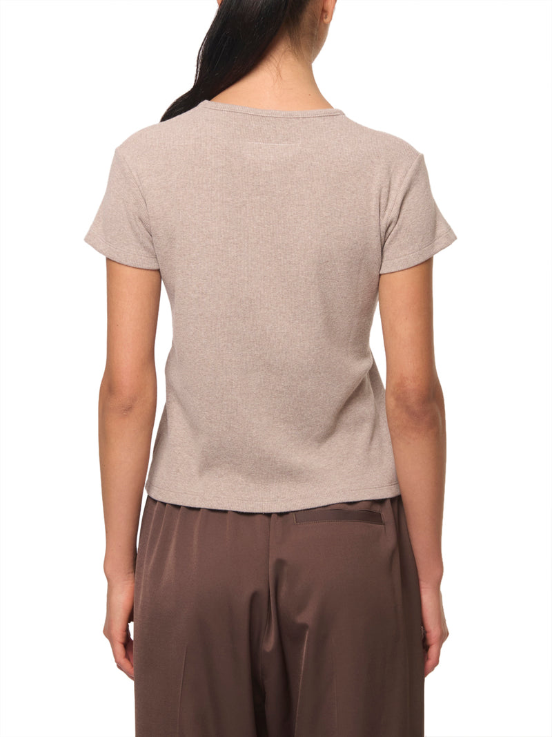 MM6 T-shirt a Coste con Logo