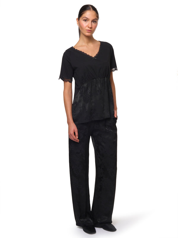 MM6 Pantalone Jacquard a Fiori